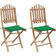 vidaXL 3063987 2-pack Chaise de jardin pour repas