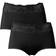 Trofé Lace Trimmed Maxi Briefs 2-Pack - Black