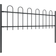 vidaXL Garden Fence with Hoop Top 170x60cm