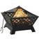 vidaXL Fireplace with Fire Fork XXL