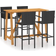 vidaXL 3067970 Ensemble de Bar d'Extérieur, 1 Table incluse 4 Chaises