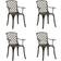 vidaXL 315575 4-pack Chaise de jardin pour repas