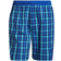 Adidas Classic Length Check Swim Shorts - Team Navy/Royal Blue