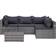 vidaXL 44160 Outdoor Lounge Set, 1 Table incl. 4 Sofas