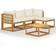 vidaXL 45916 Loungeset, 1 Bord inkl. 3 Soffor
