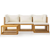 vidaXL 45916 Loungeset, 1 Bord inkl. 3 Soffor