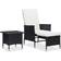 vidaXL 310233 Loungeset, 1 Bord inkl. 1 Stolar