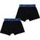 Lonsdale Junior Boy's Trunk 2-pack - Black/Brt Blue