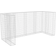 vidaXL Gabion Triple Wheelie Bin