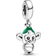 Pandora Disney Cinderella Gus Mouse Dangle Charm - Silver/Black/Green
