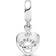 Pandora Friends Forever Heart Dangle Charm - Silver/Transparent