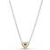 Pandora Domed Golden Heart Collier Necklace - Silver/Gold