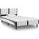 vidaXL Bed with Memory Foam Mattress 68cm Bettrahmen 90x200cm