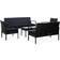 vidaXL 45791 Lounge-Set, 1 Tisch einschl. 2 Stühle & 2 Sofas