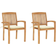 vidaXL 3063260 2-pack Havestol
