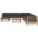 vidaXL 3058229 Loungeset, 1 Bord inkl. 7 Soffor