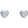 Ted Baker Nano Heart Stud Earrings - Silver/Transparent