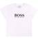 HUGO BOSS Kid's Single Jersey Logo T-shirt - White (J05P07)