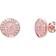 Ted Baker Mini Button Earrings - Rose Gold/Baby Pink