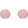 Ted Baker Mini Button Earrings - Rose Gold/Baby Pink
