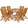 vidaXL 3059602 Patio Dining Set, 1 Table incl. 6 Chairs
