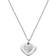 Michael Kors Precious Pavé Heart Necklace - Silver/Transparent