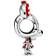 Pandora Disney Minnie Mouse Dotted Dress & Bow Charm - Silver/Red