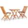 vidaXL 3063238 Café-Set, 1 Tisch einschl. 2 Stühle