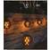 Veli Line Solar Cell with Flame Effect Black Lyskæde 5 Pærer 5stk