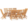 vidaXL 3059969 Juego de comedor de patio, 1 Mesa incl. 8 Sillas