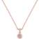 Ted Baker Crystal Mini Button Necklace - Rose Gold