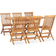 vidaXL 3059968 Juego de comedor de patio, 1 Mesa incl. 6 Sillas