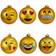 MikaMax Emoji 6-pack Juletræspynt 6stk