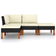 vidaXL 3059731 Loungeset, Bord inkl. 2 Soffor