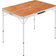 vidaXL Table de Camping Pliable avec 2 Bancs Pique-nique Randonnée Barbecue Jardin Talonnage Evénements Sportifs Extérieur Aluminium Marron