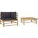 vidaXL 313152 Loungeset, 1 Bord inkl. 1 Soffor