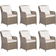 vidaXL 3067822 Essgruppe, 1 Tisch einschl. 6 Stühle