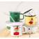 Muurla Pailles en verre Lot de 4 Transparent