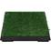 vidaXL Animal Toilet with Trough & Artificial Grass