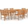 vidaXL 3059947 Set da pranzo per patio, 1 Tavolo incluso 6 Sedie