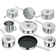 Stellar 1000 Cookware Set with lid 9 Parts