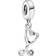 Pandora Stethoscope Heart Dangle Charm - Silver/Transparent