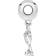 Pandora Stethoscope Heart Dangle Charm - Silver/Transparent