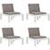 vidaXL 3054425 4-pack Havelænestol, Havestol