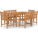 vidaXL 3059936 Set da pranzo per patio, 1 Tavolo incluso 6 Sedie