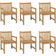 vidaXL 3059936 Set da pranzo per patio, 1 Tavolo incluso 6 Sedie