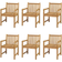 vidaXL 3059936 Set da pranzo per patio, 1 Tavolo incluso 6 Sedie