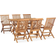 vidaXL 3059973 Juego de comedor de patio, 1 Mesa incl. 6 Sillas