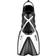 Mares Fins X-One Junior White, Unisex, varusteet, lelut & pelit, Uima, Valkoinen