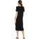 Vero Moda Short Sleeved Midi Dress - Black